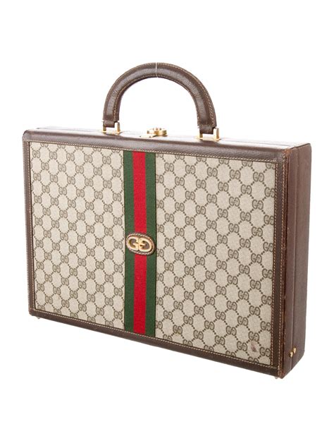 gucci brief case|vintage Gucci briefcase leather.